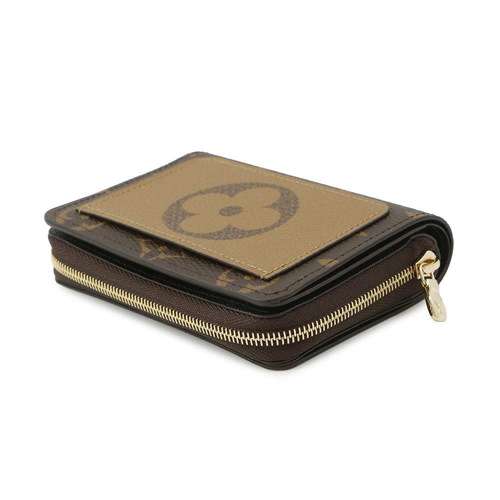 Louis Vuitton Monogram Wallet Reverse fold Bi Lou Portefeuille Brown